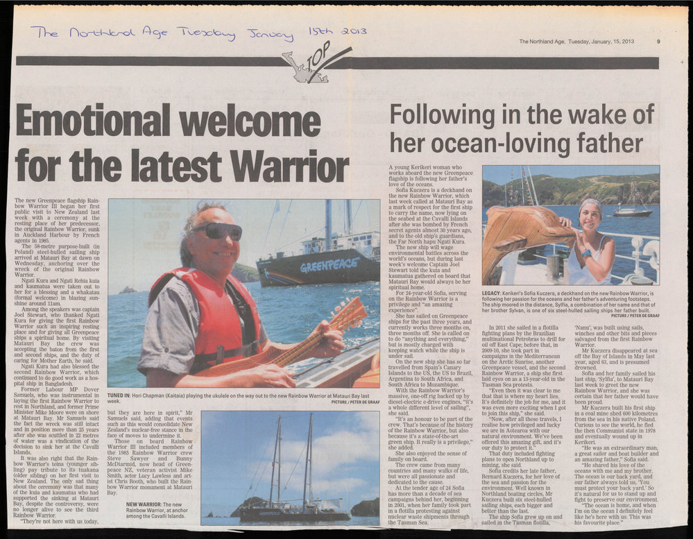 Emotional welcome for the latest Warrior