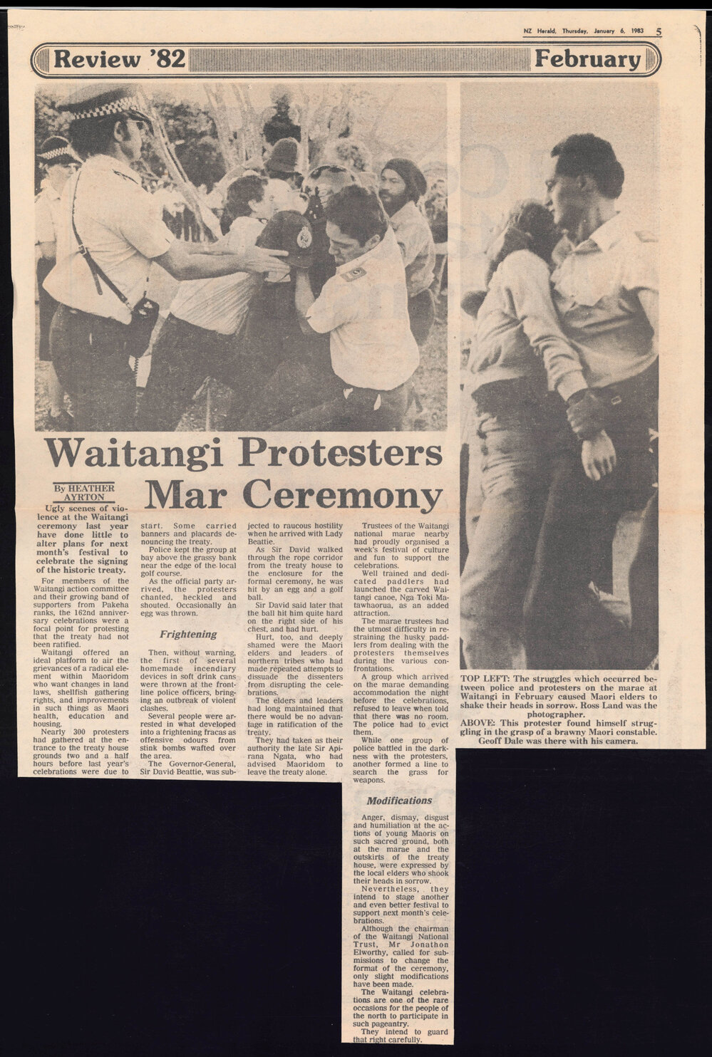 Waitangi protesters mar ceremony