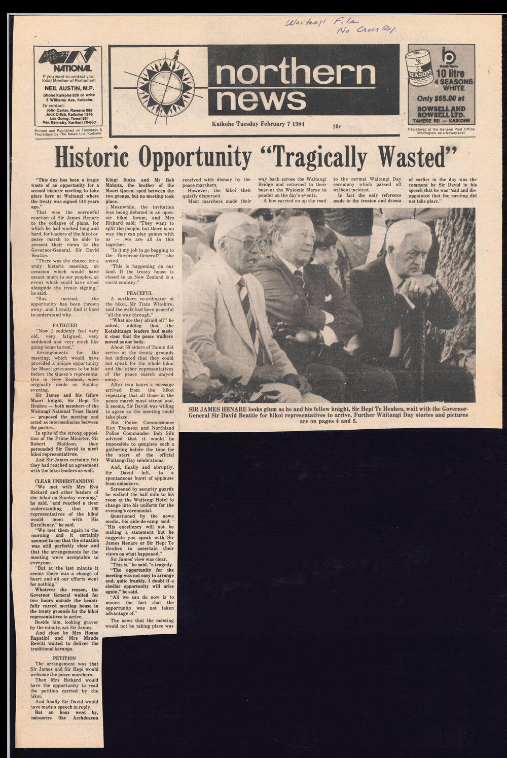 Historic opportunity tragically wasted.