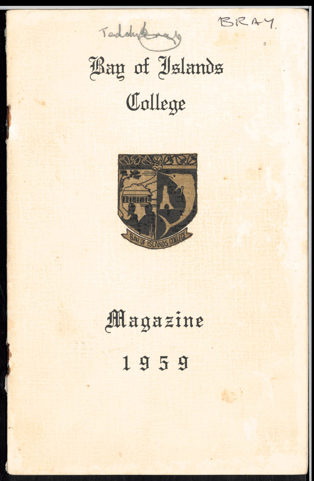 Bay of Islands College Yearbook 1959