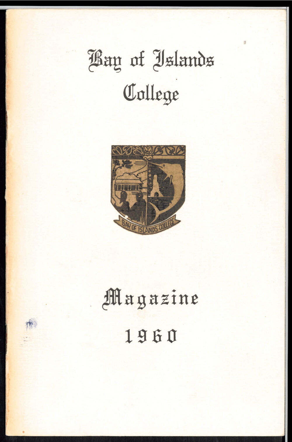 Bay of Islands College Yearbook 1960