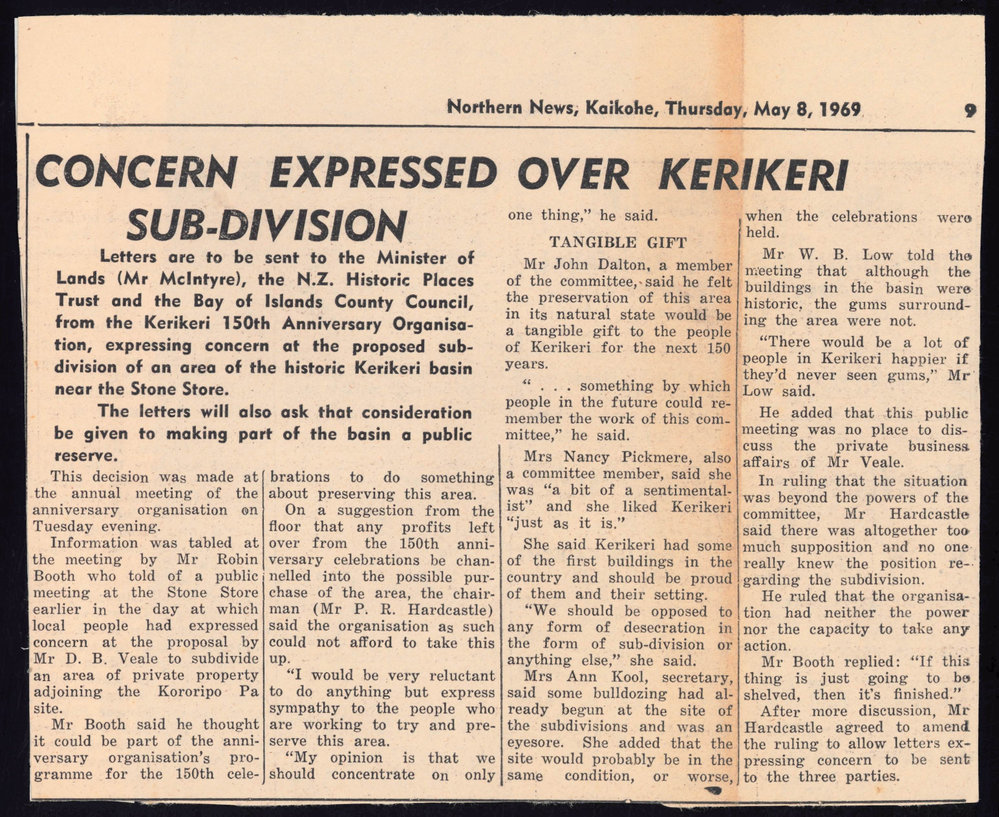 Concern expressed over Kerikeri sub-division