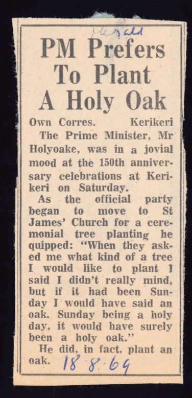 PM prefers to plant a holy oak