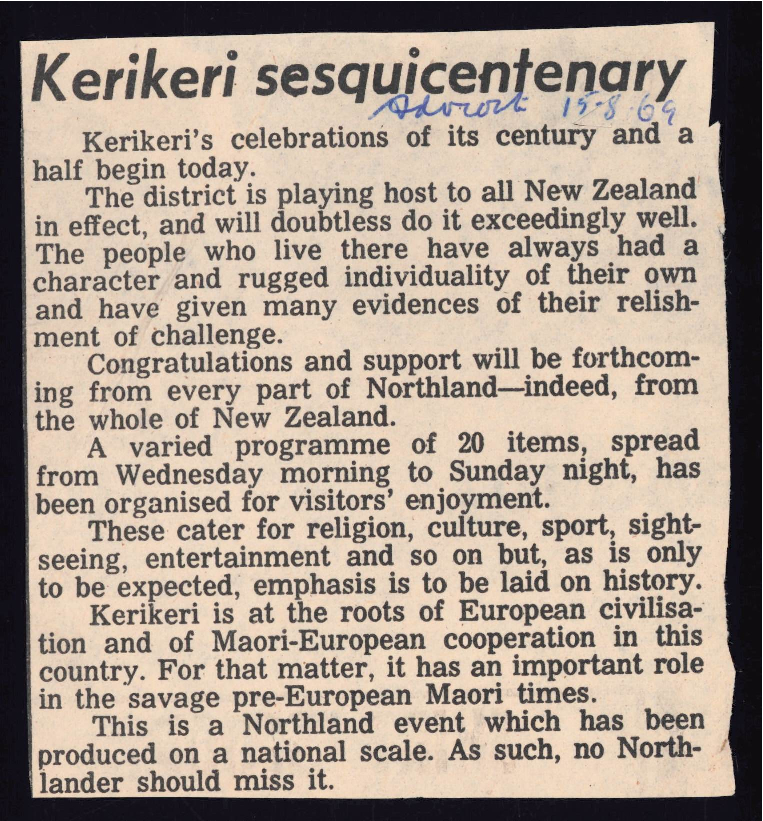 Kerikeri sesquicentenary