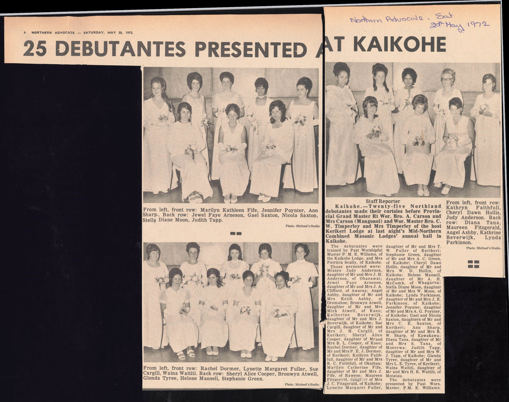 25 Debutantes presented at Kaikohe