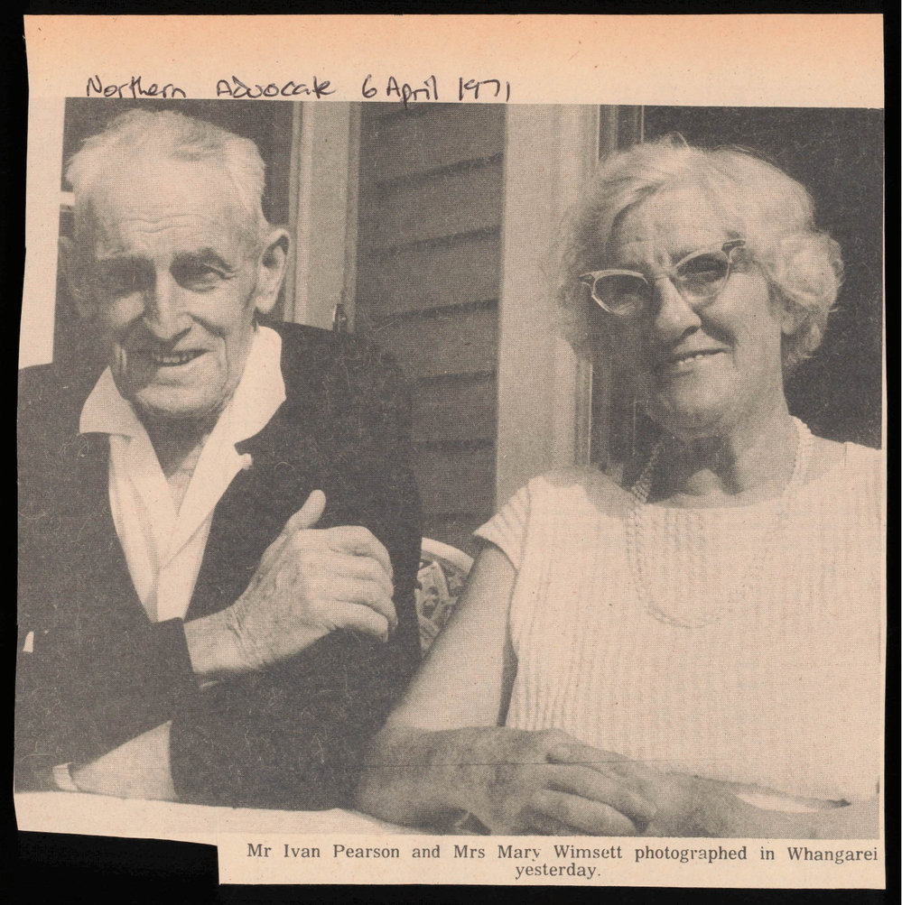 Photograph of Ivan Pearson and Mary Wimsett
