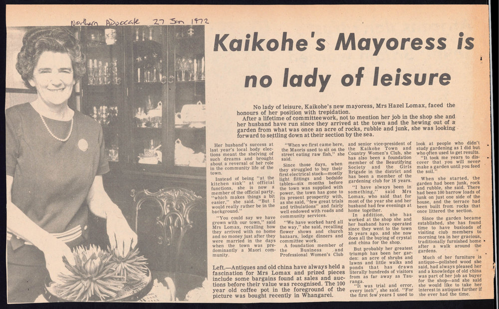 Kaikohe's mayoress is no lady of leisure