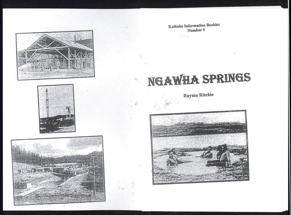 Kaikohe Information Booklet - Ngawha Springs 