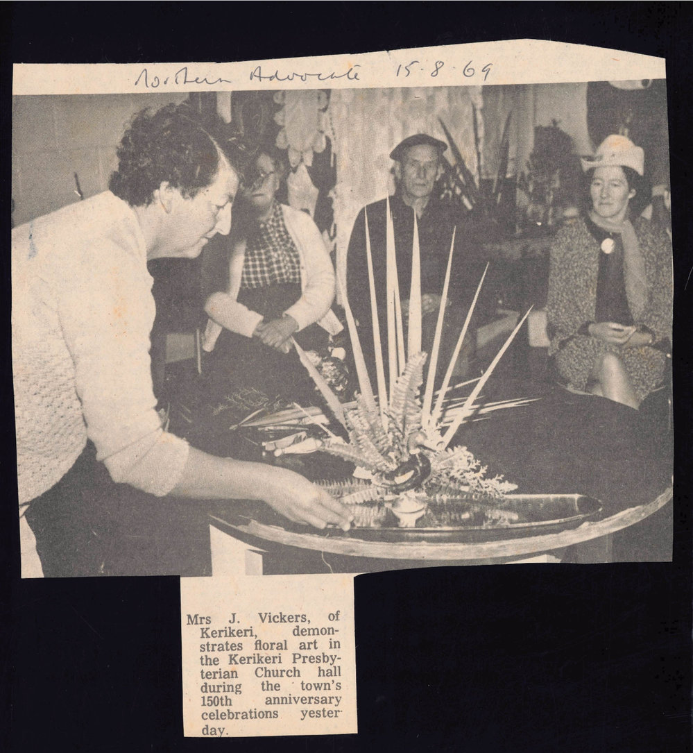 Floral art demonstration