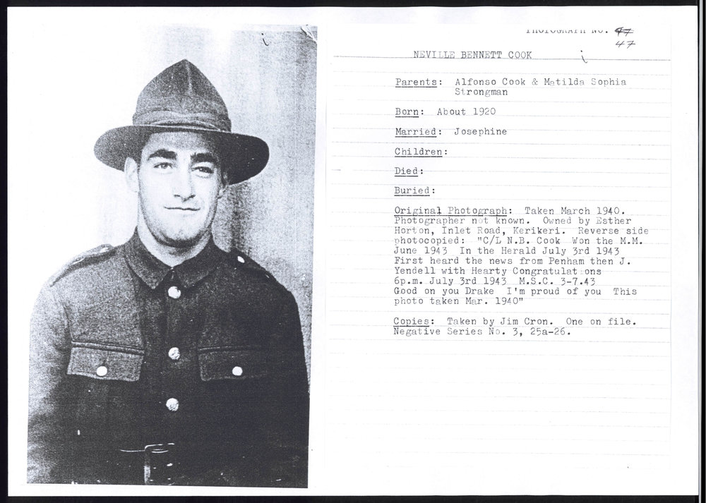 Photograph of Neville Bennett Cook