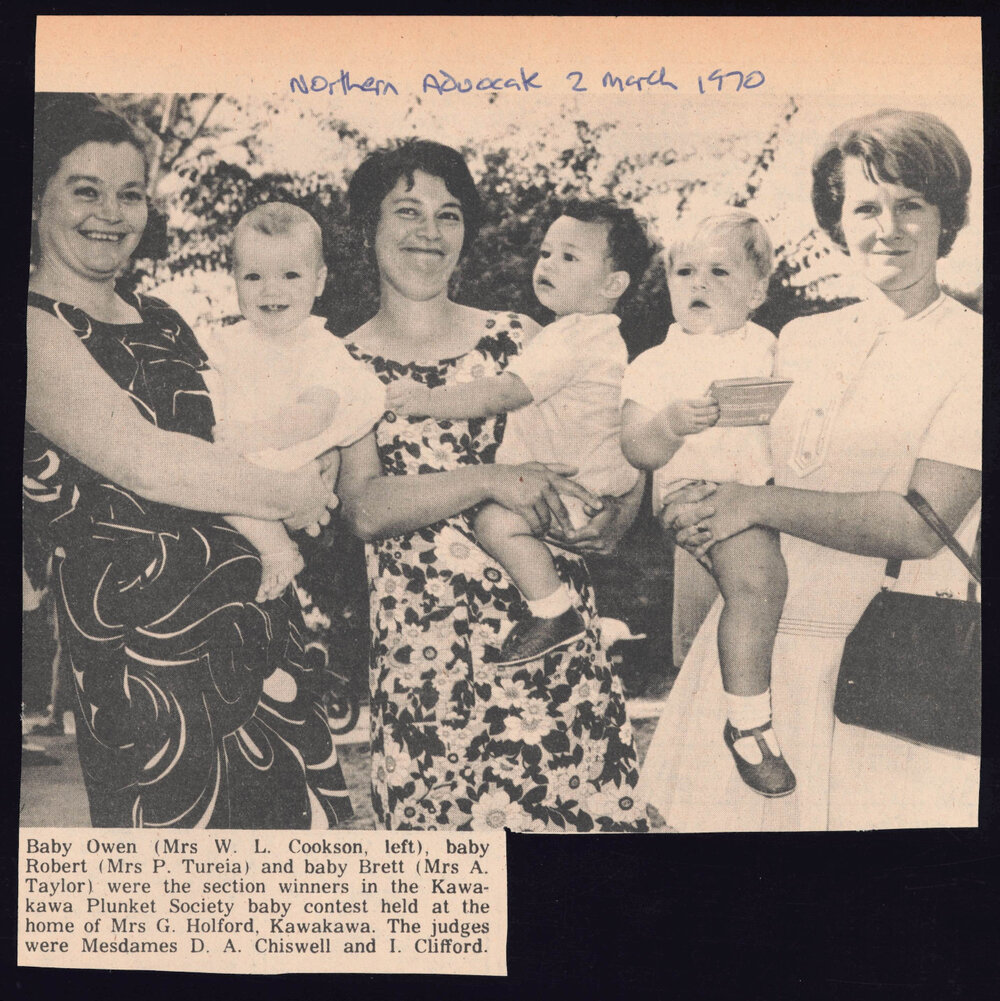 Plunket Society Baby Contest 1970