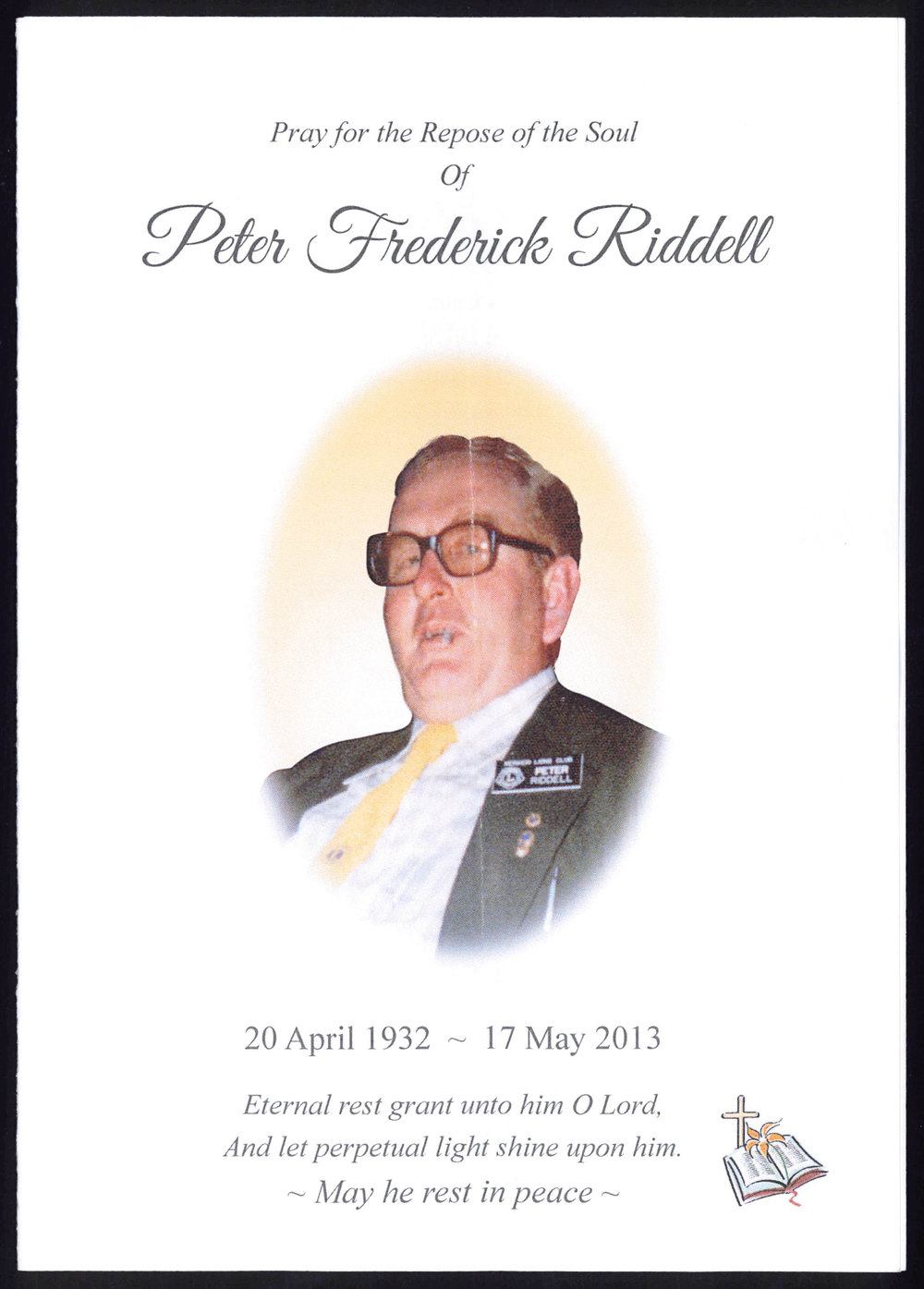 Peter Frederick Riddell