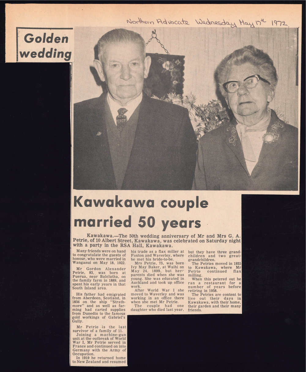 Kawakawa couple married 50 years