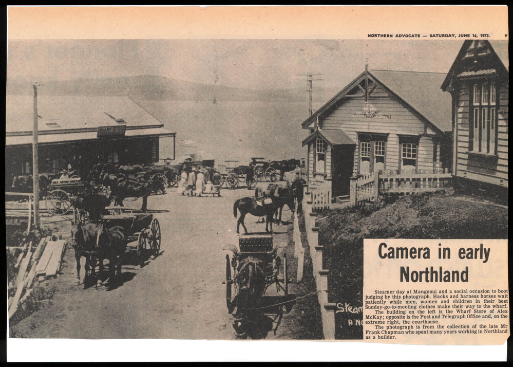 Camera in early Northland : Steamer day at Mangonui