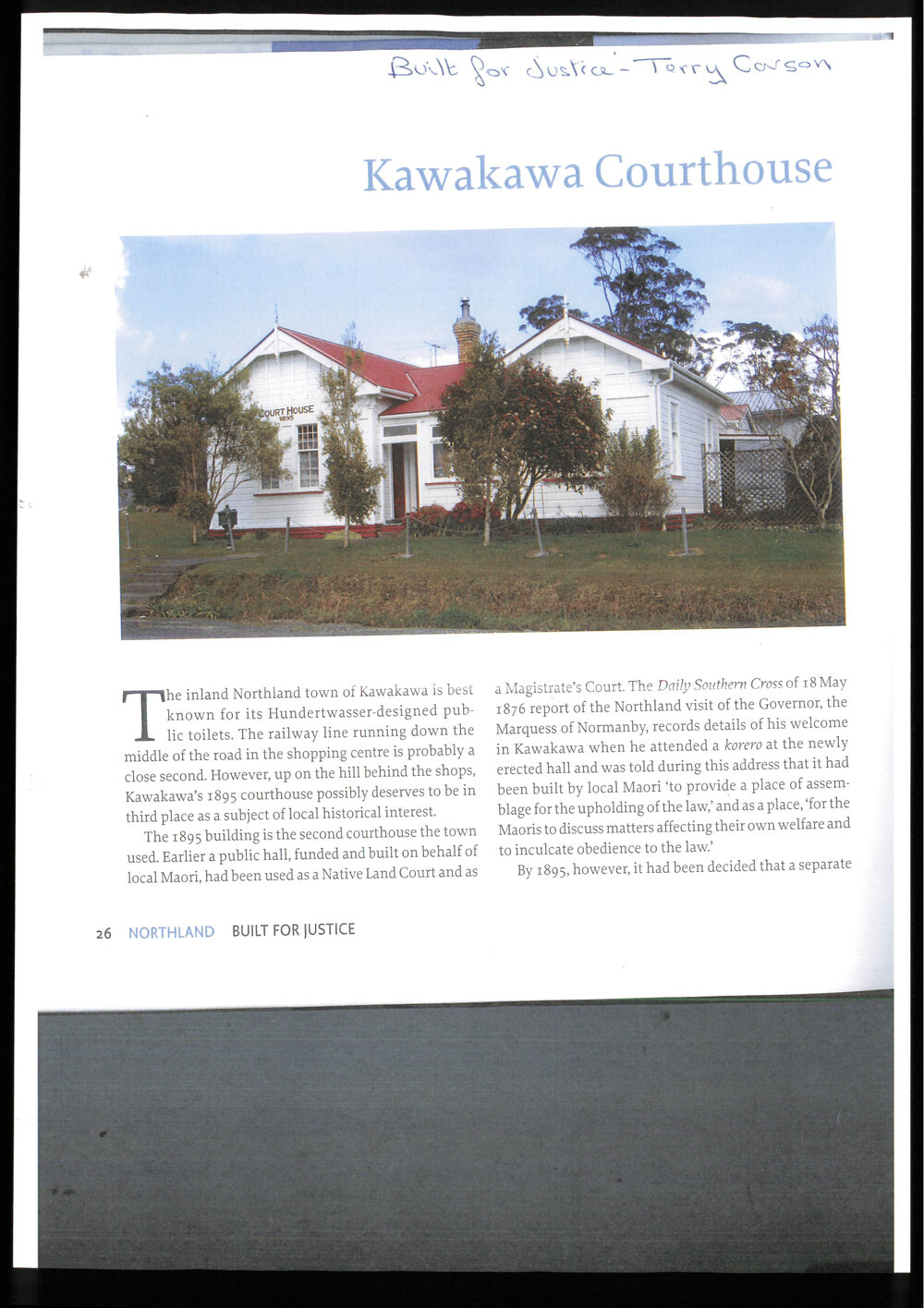 Kawakawa courthouse
