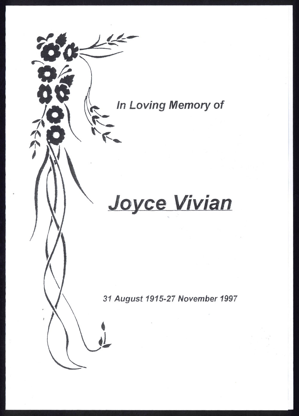 Joyce Vivian
