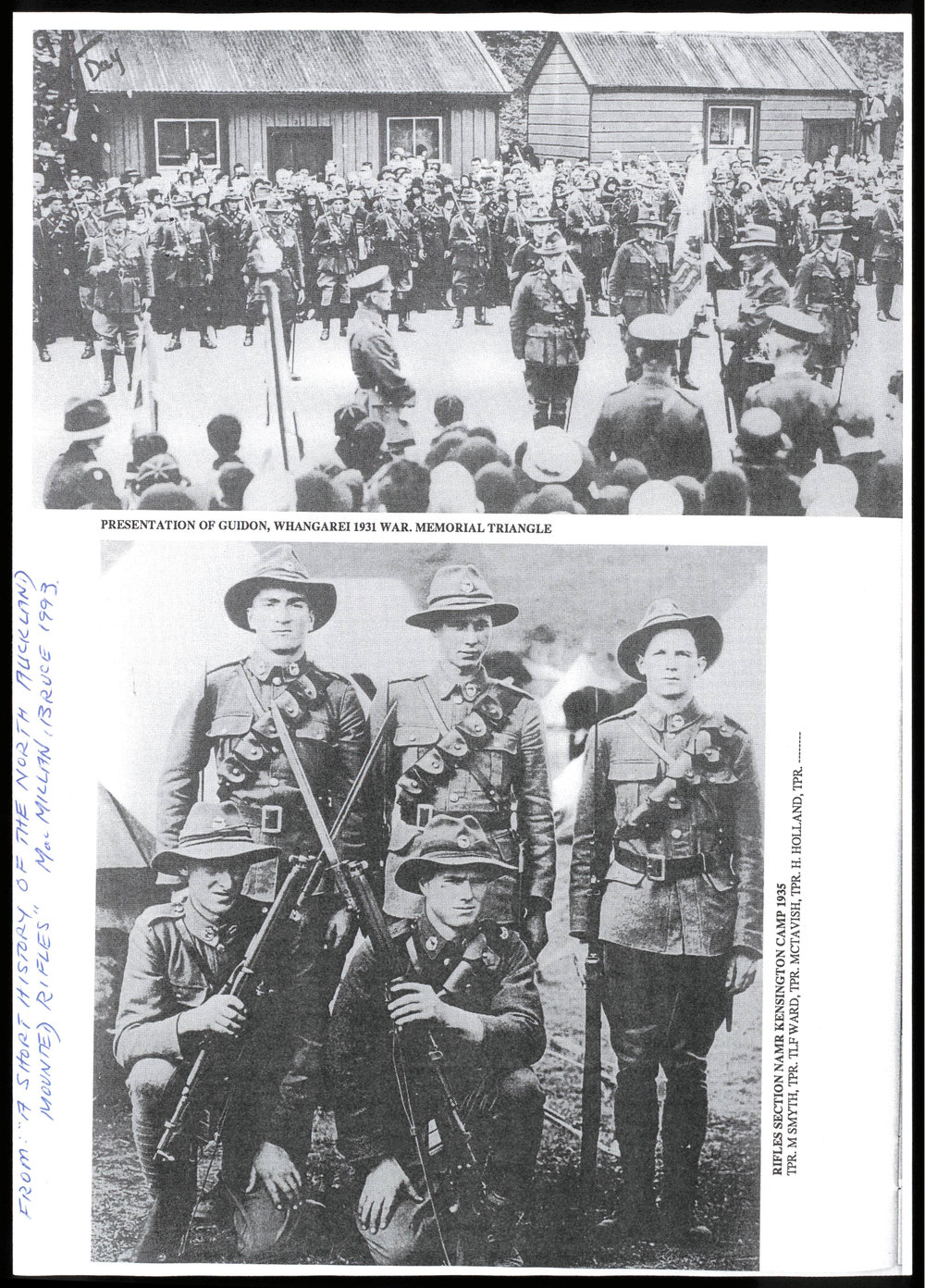 Photographs of the North Auckland Mounted Rifles