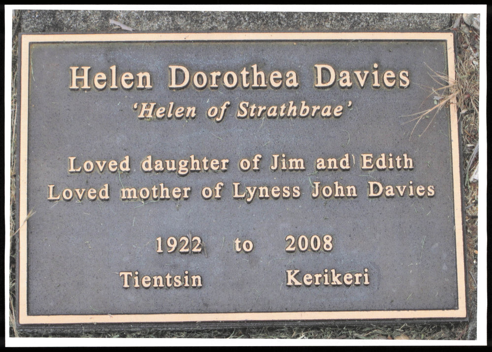 Helen Dorothea Davies : End of an era for Kerikeri