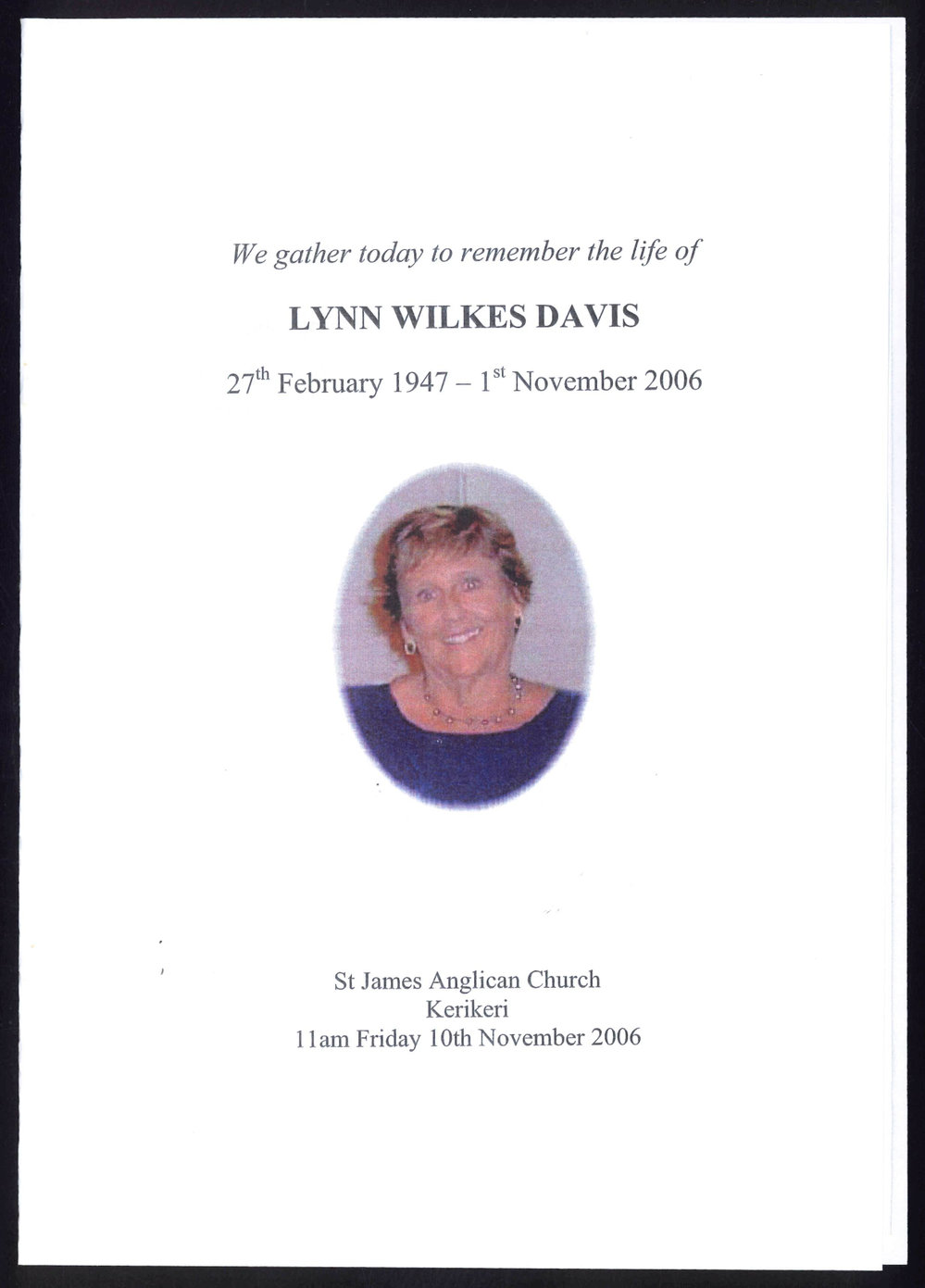Lynn Wilkes Davis