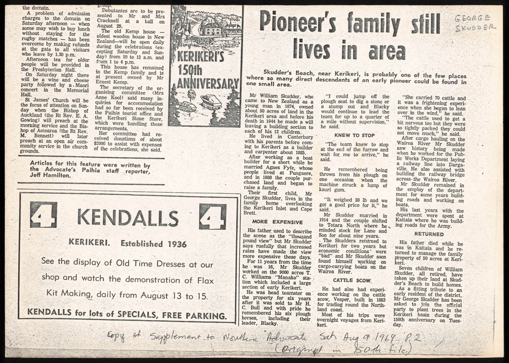 Pioneer's family still lives in area