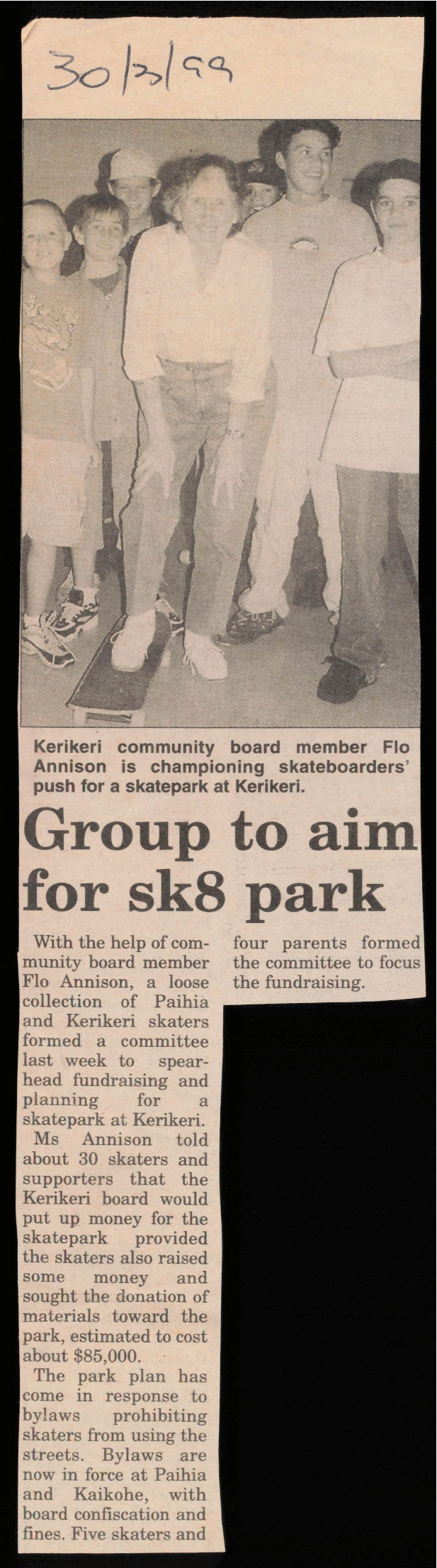 Group to aim for sk8 park