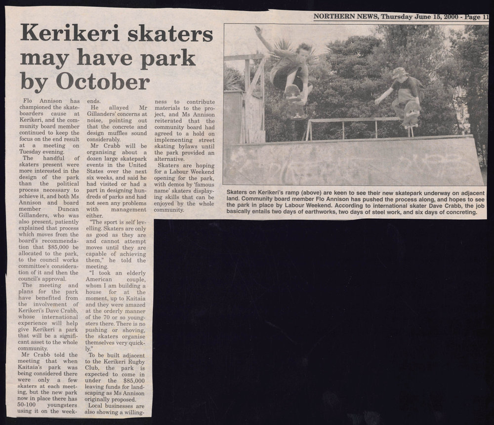 Kerikeri skaters may have park by October