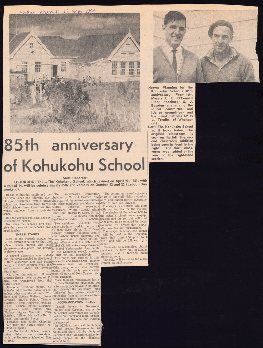 85th anniversary of Kohukohu School