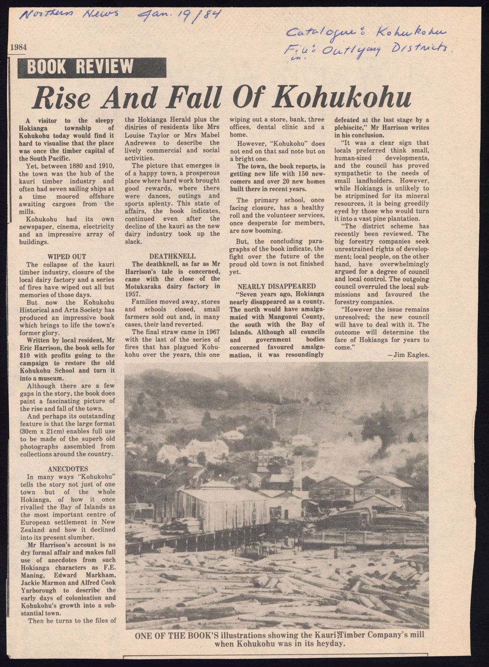 Book review: Rise and Fall of Kohukohu