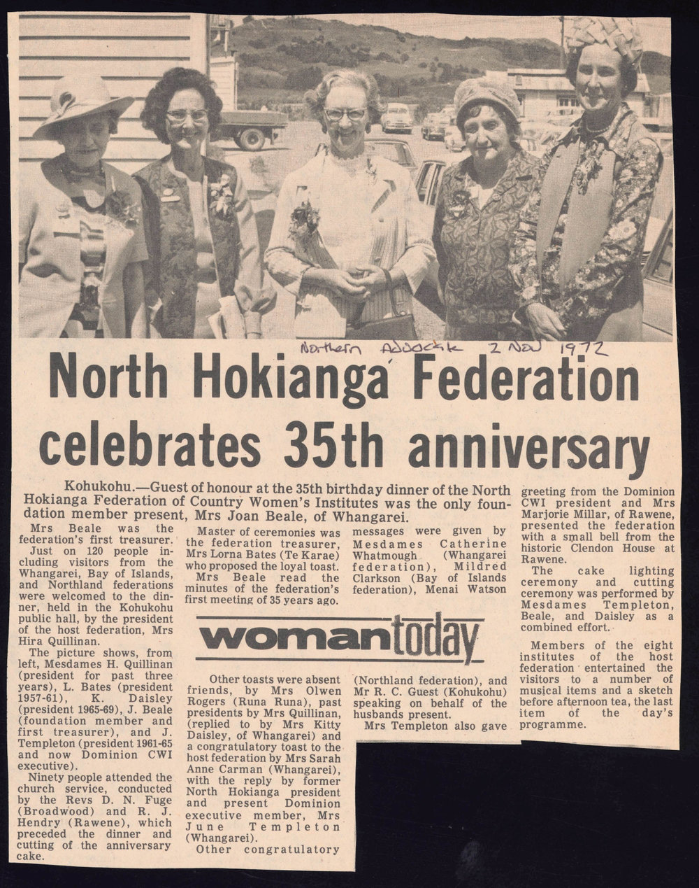 Woman Today: North Hokianga Federation celebrates 35th anniversary