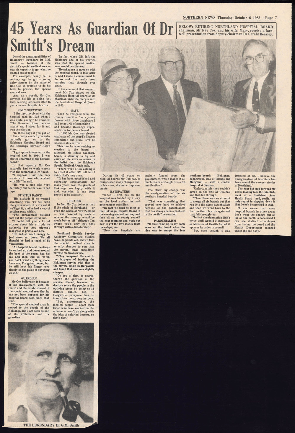 45 years as guardian of Dr Smith's Dream