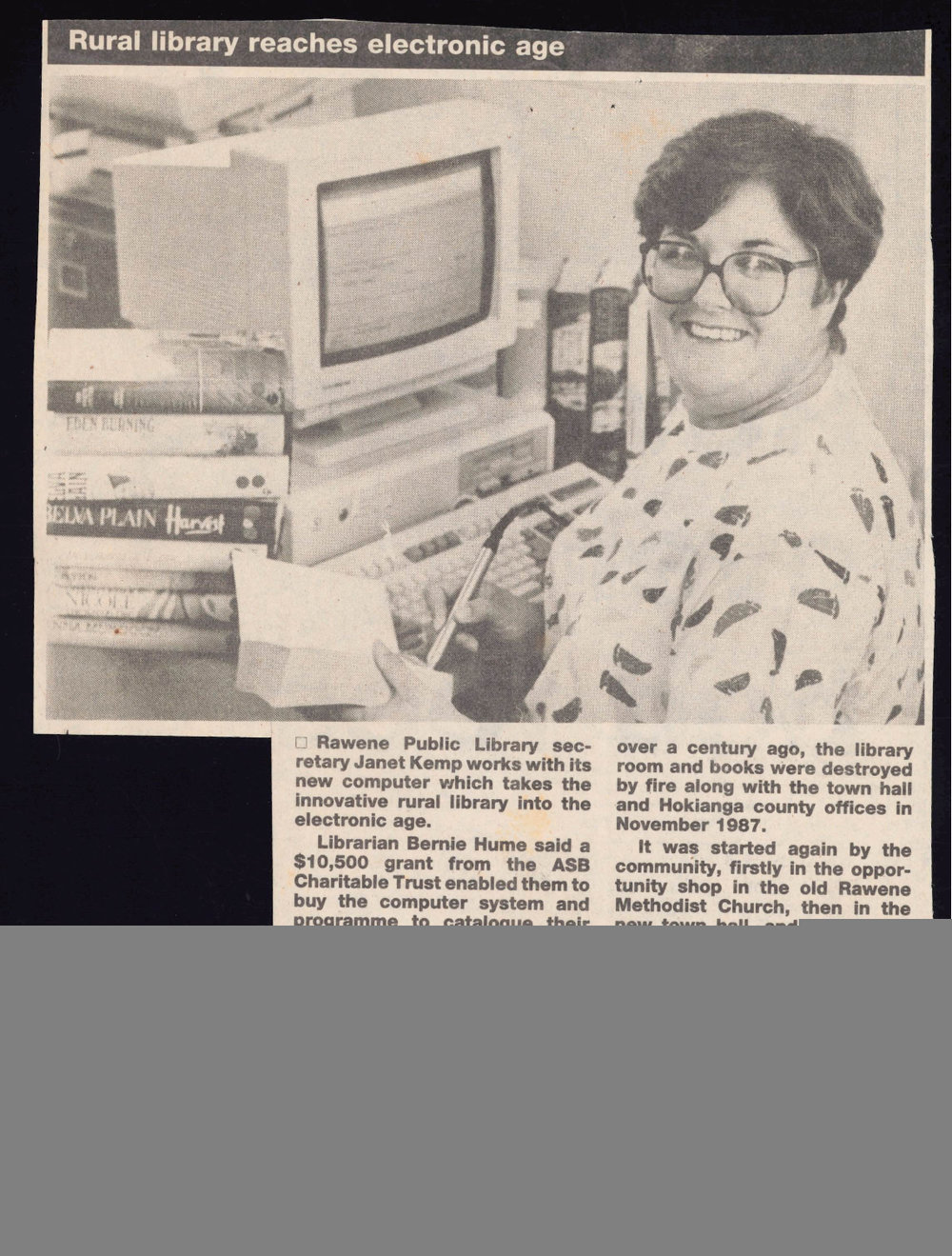 Rural library reaches electronic age