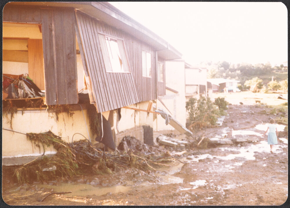Damaged house
