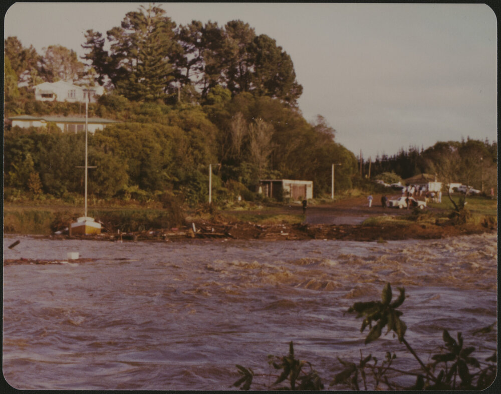 Waipapa Landing in flood
