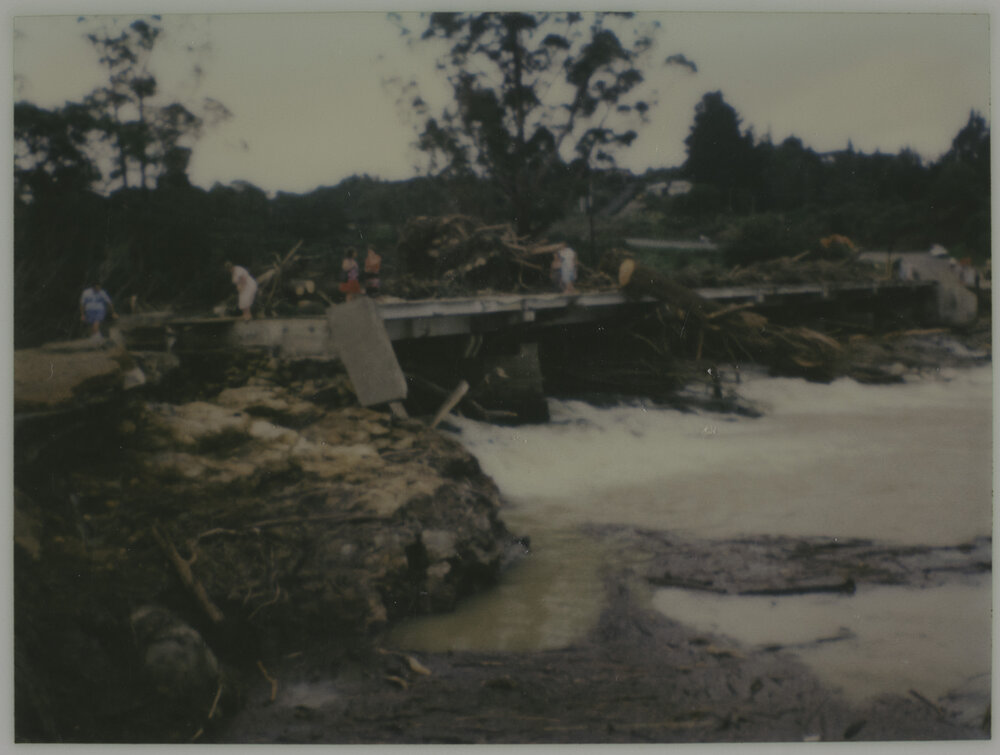 Debris on the Stone Store bridge