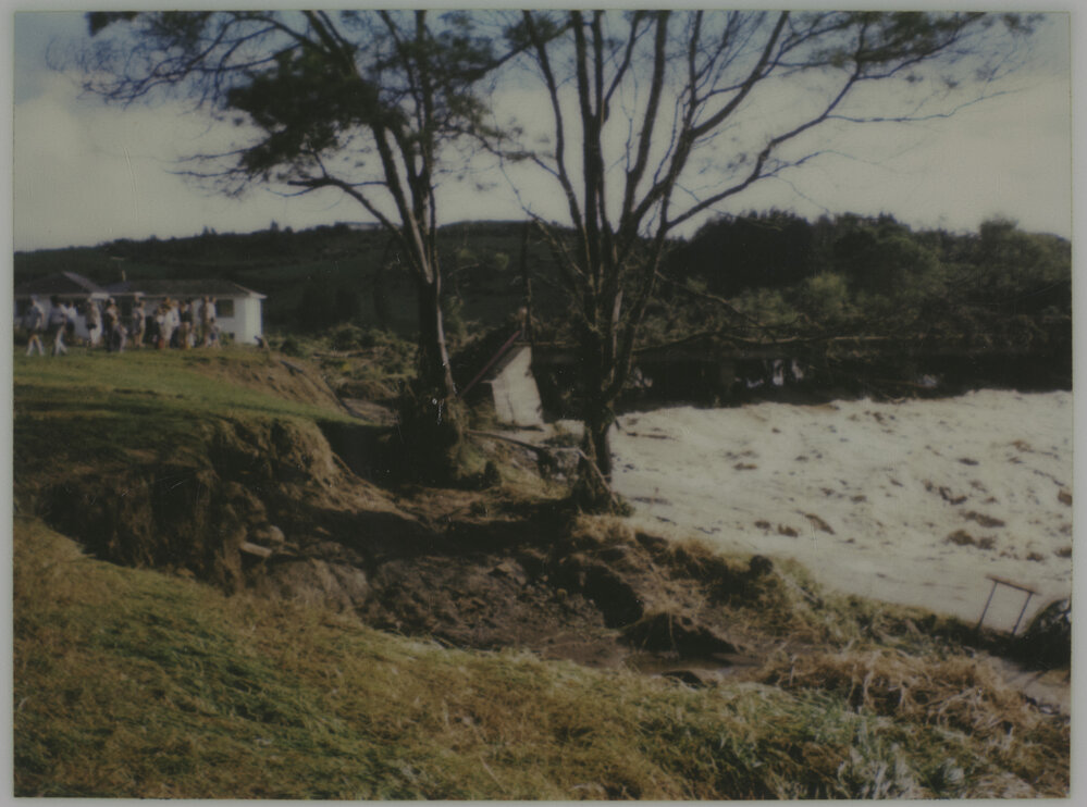 Crowd of people on the bank