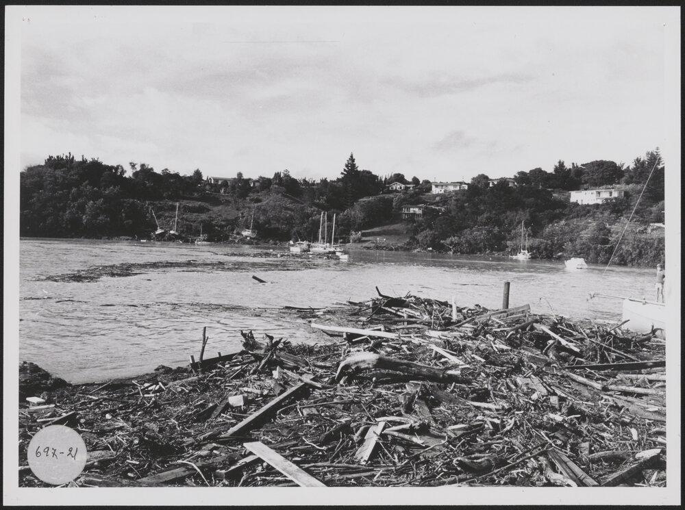 Debris at Waipapa Landing