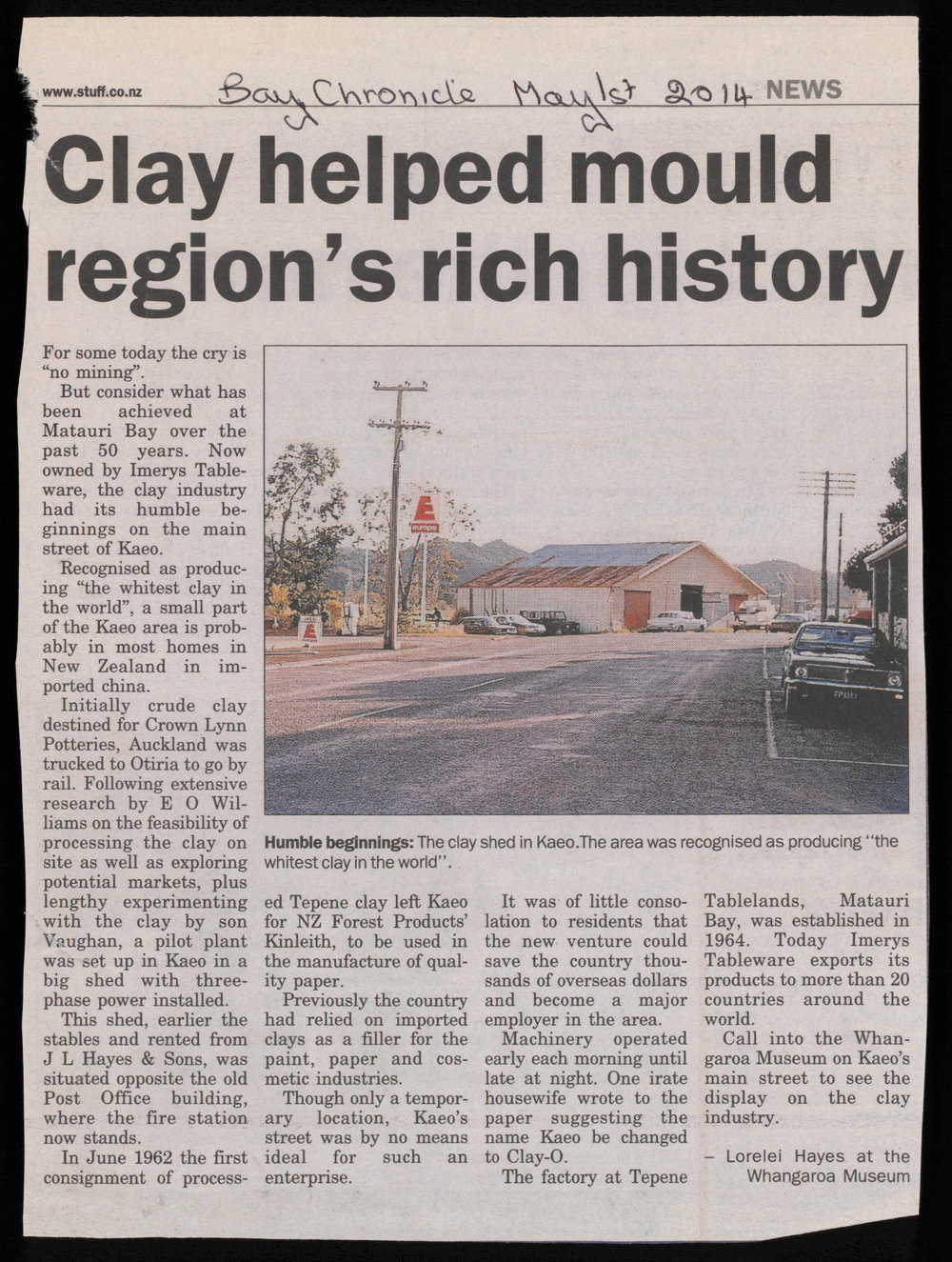 Clay helped mould region's rich history