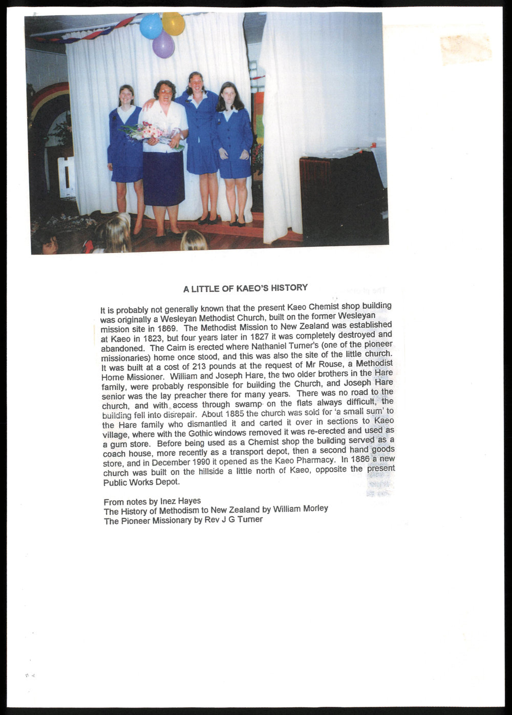 A little of Kaeo's history