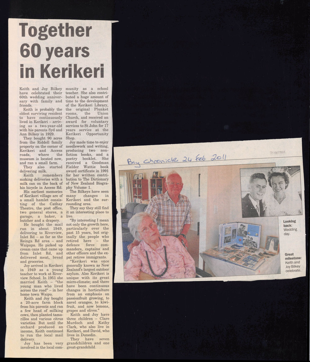 Together 60 years in Kerikeri