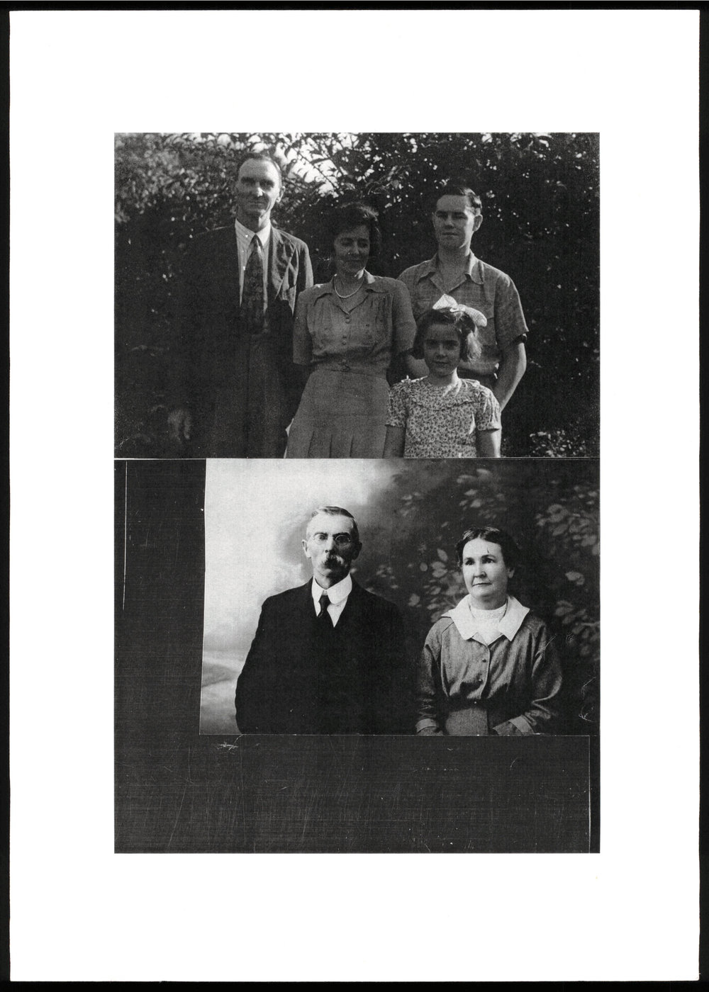 Photograph of John Black and family