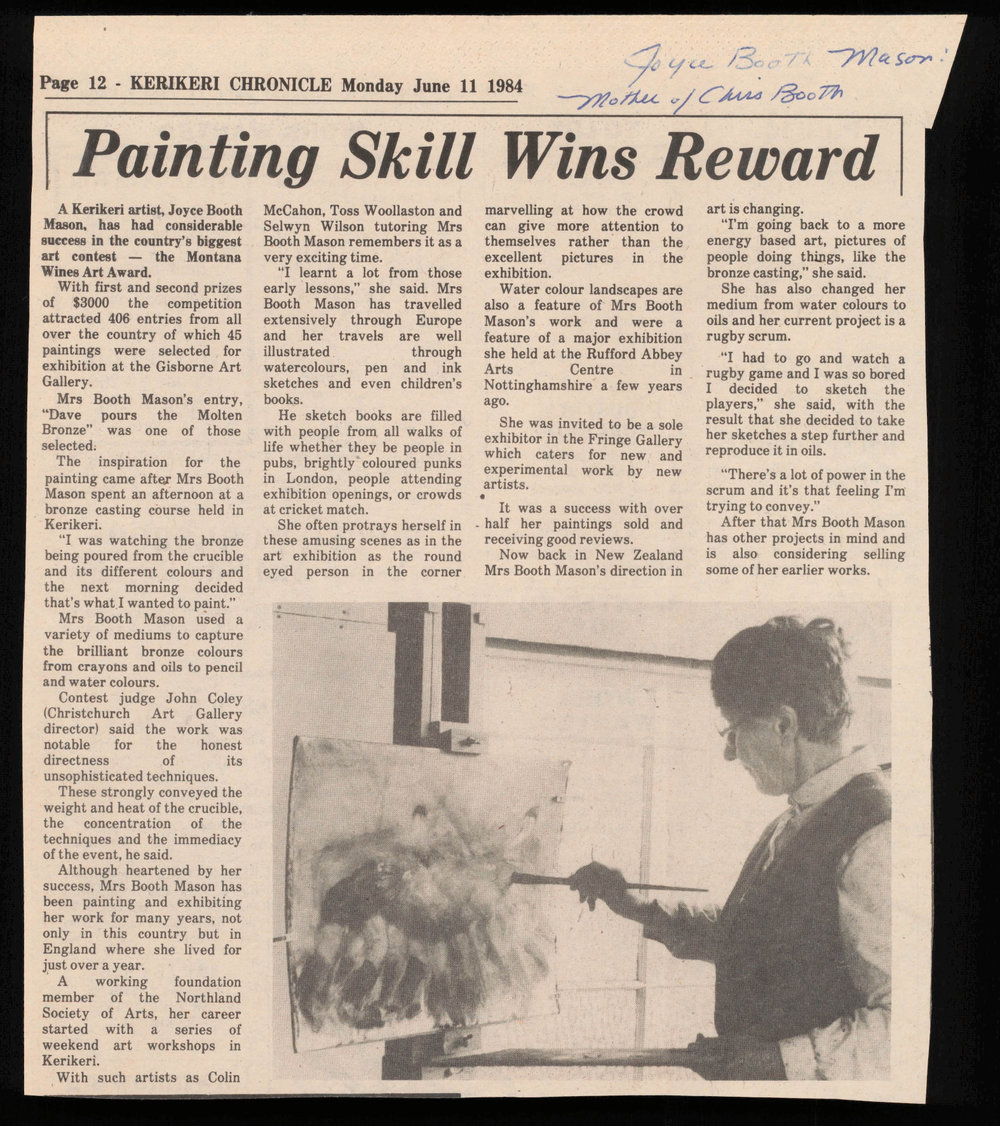 Painting skill wins reward