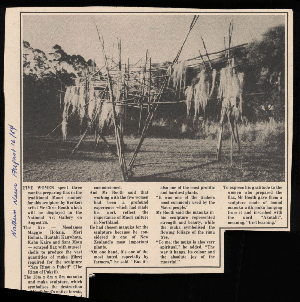 Five women spent three months preparing flax  