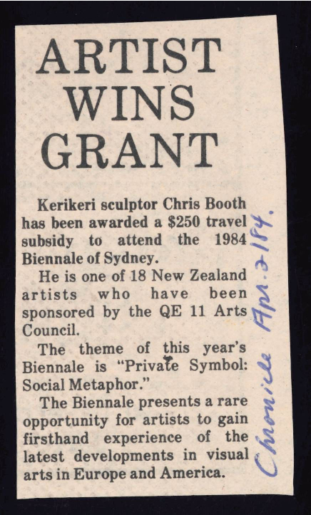 Artist wins grant