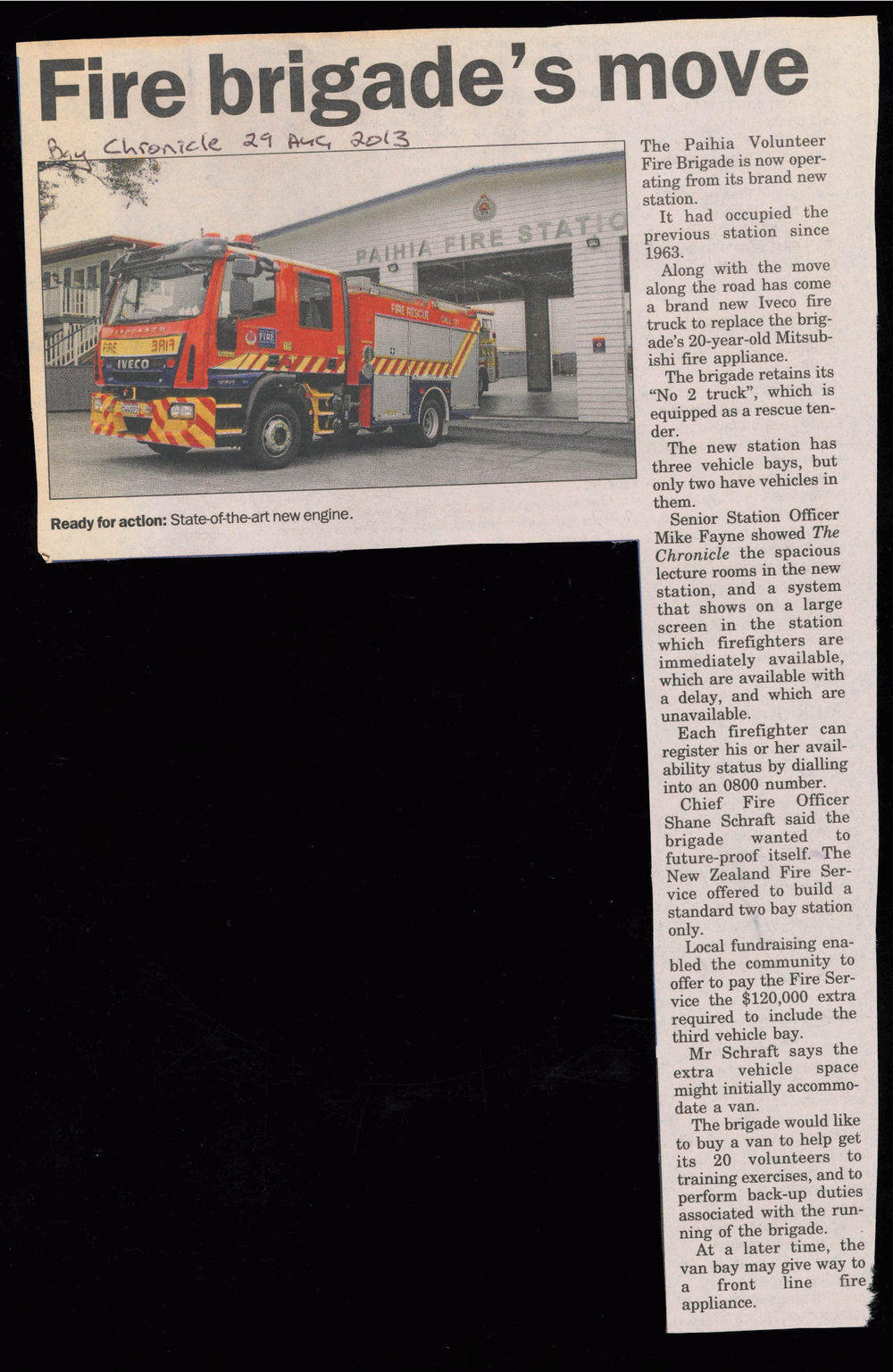 Fire Brigade's move