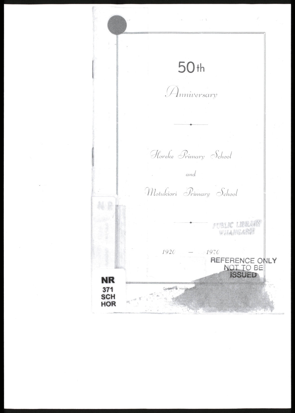 Horeke Primary School: 50th Jubiliee 