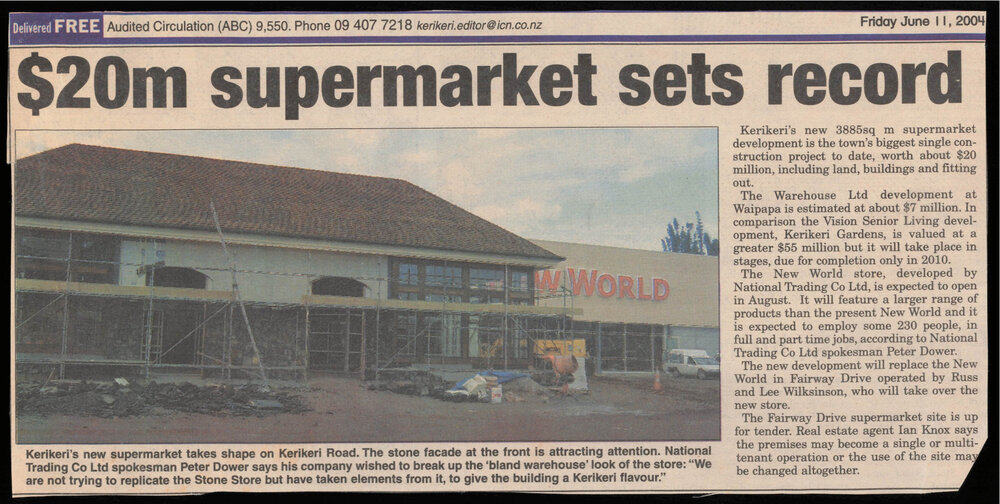 $20 million supermarket sets record