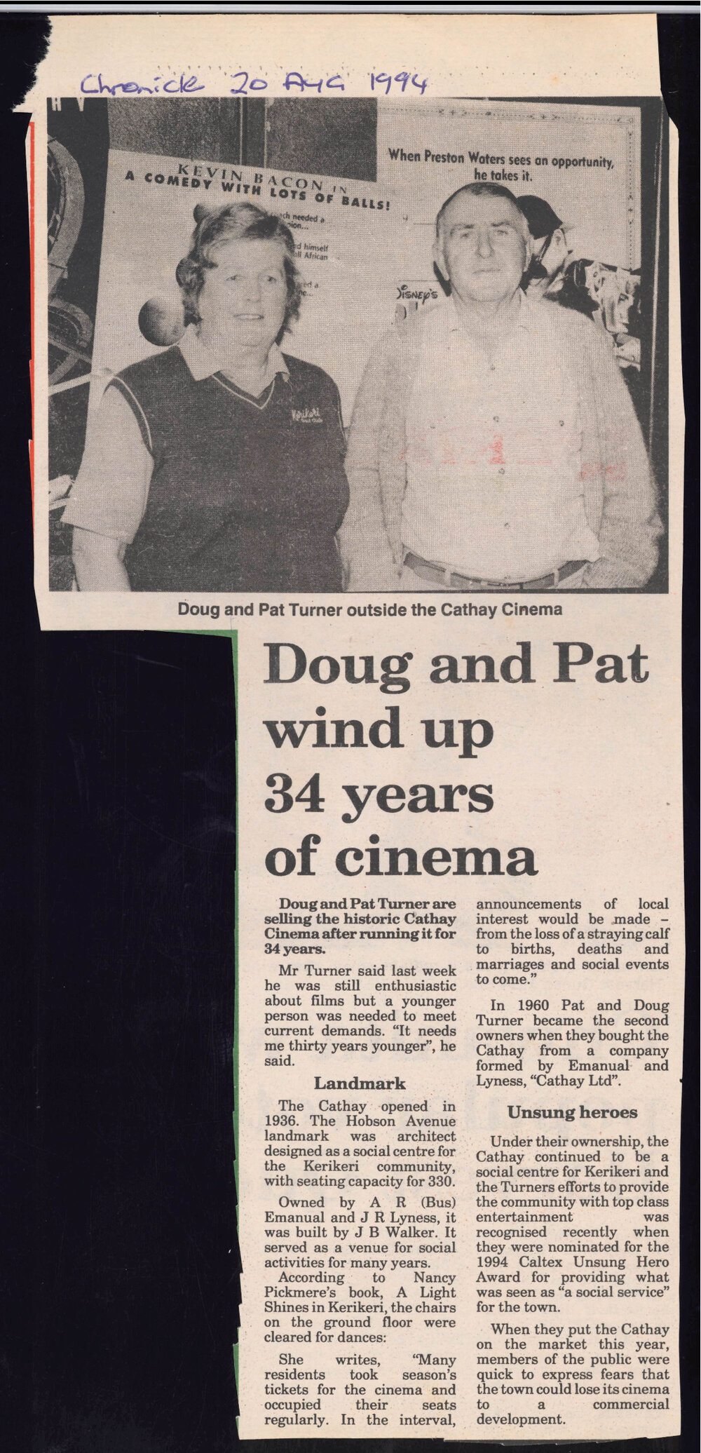 Doug and Pat wind up 34 years in cinema