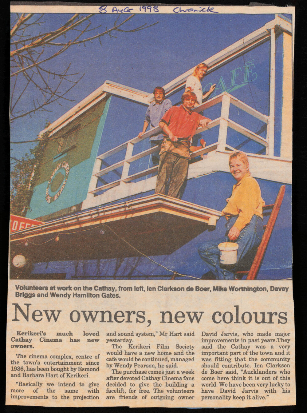 New owners; new colours