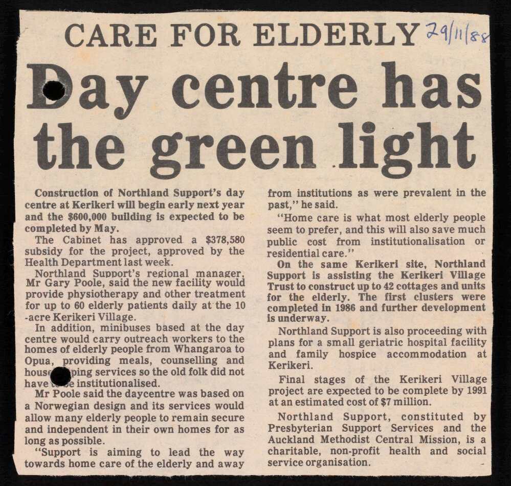 Day care centre has the green light