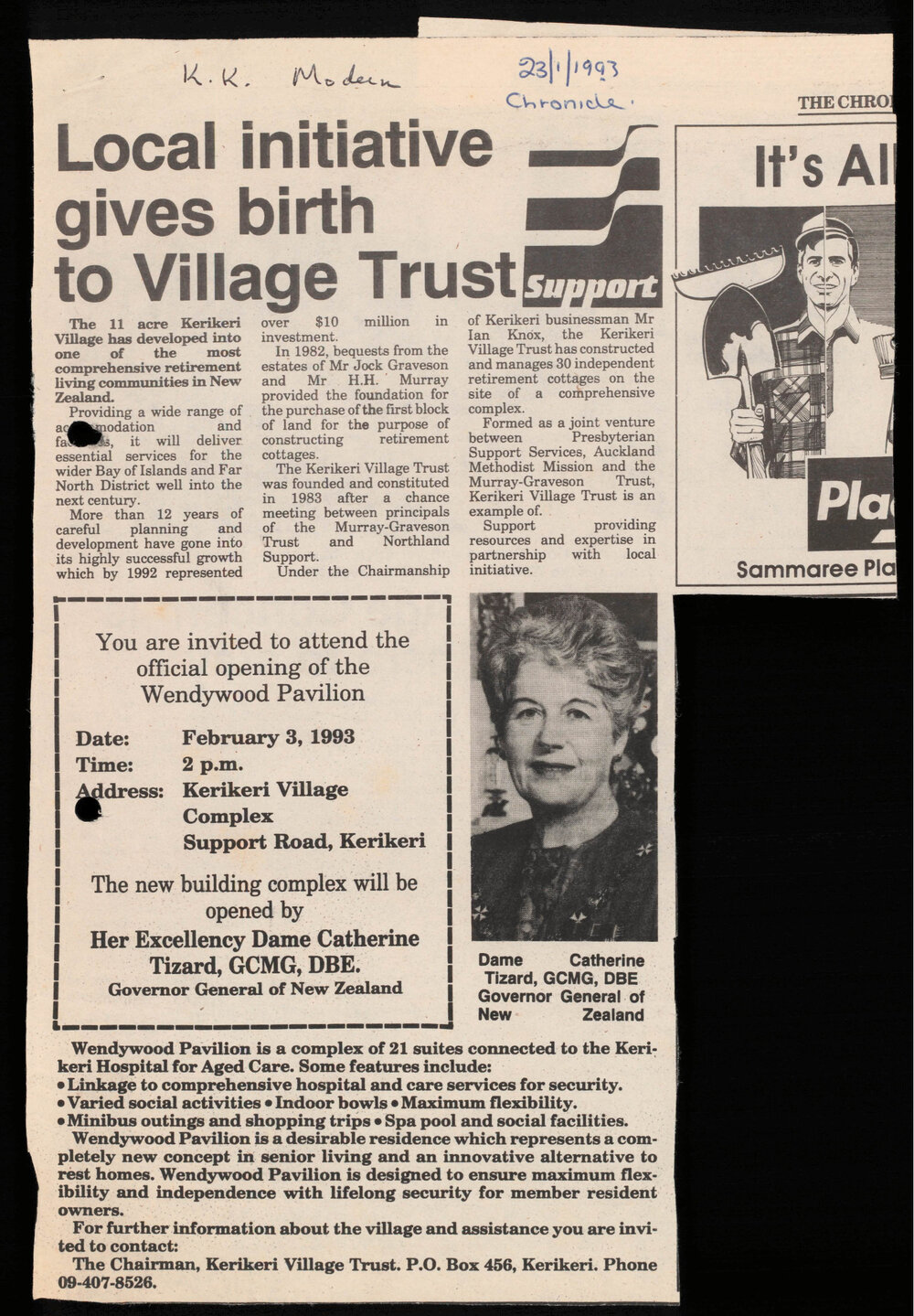 Local initiative gives birth to Village Trust